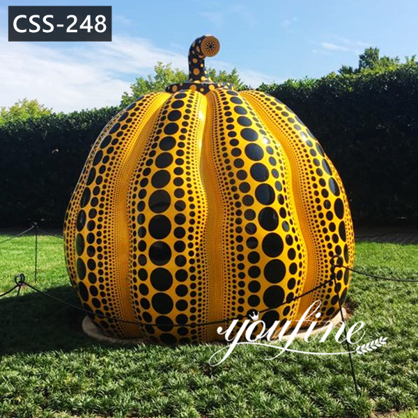 metal pumpkin yard art