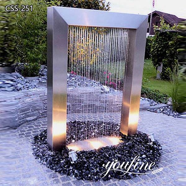 Garden Water Feature Stainless Steel Outdoor Fountain for Sale CSS-251