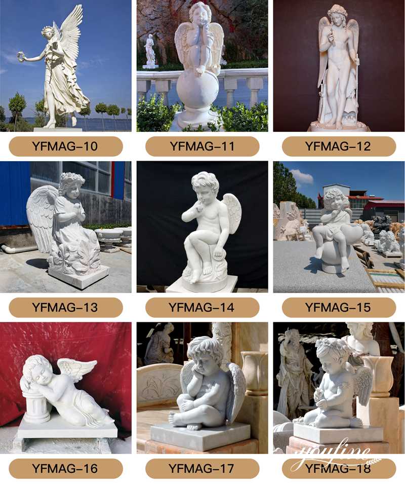 white marble angel statue - YouFine Sculpture (2)