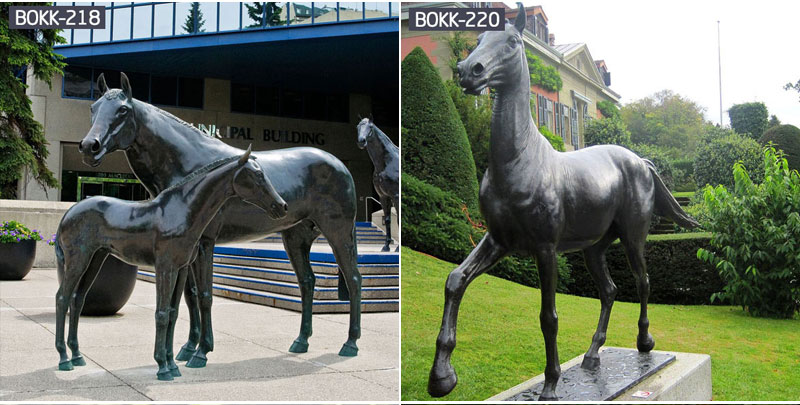 outdoor black horse statues for sale