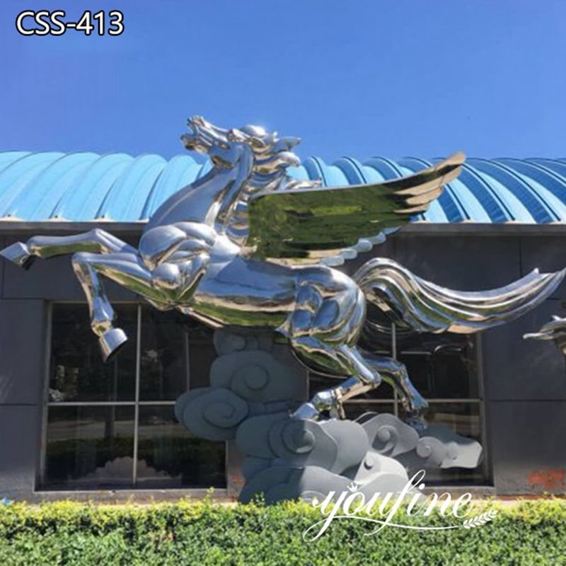 Outdoor Life Size Metal Horse Sculpture for Sale CSS-413