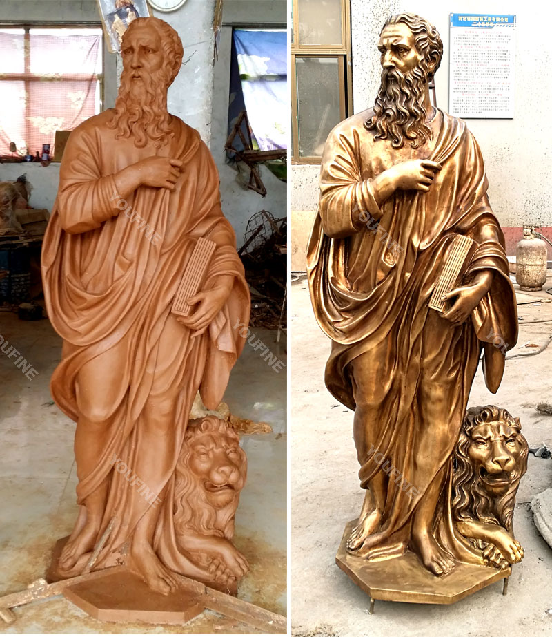 Clay model and bronze casting religious garden figure outdoor statues for sale