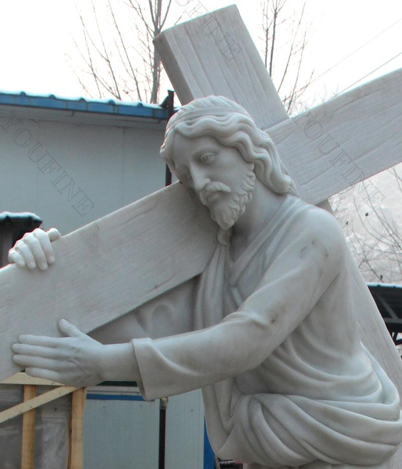 catholic statue Jesus carrying cross statue for sale
