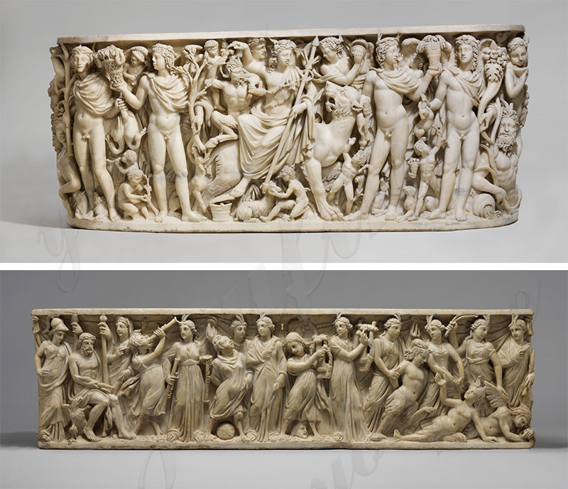 Marble carving relief sculpture