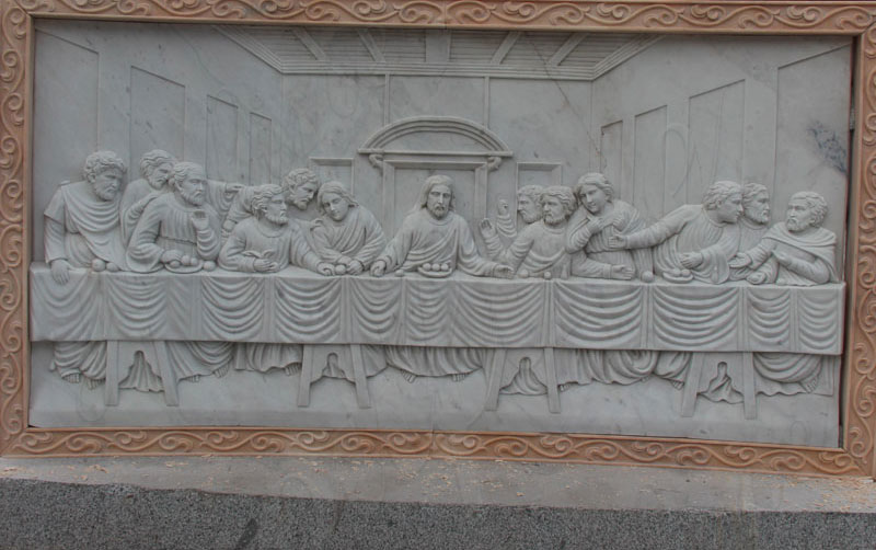 Marble relief carving