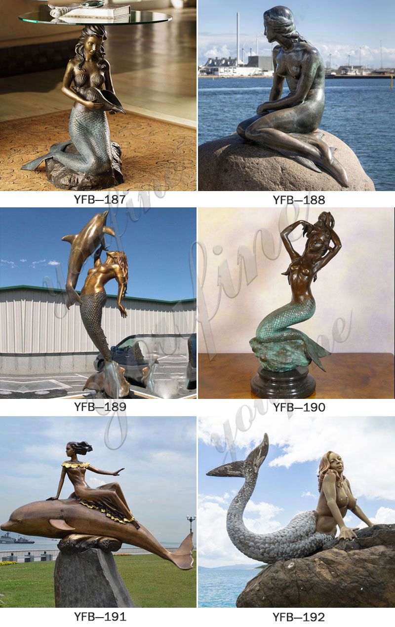 bronze mermaid statue other designs