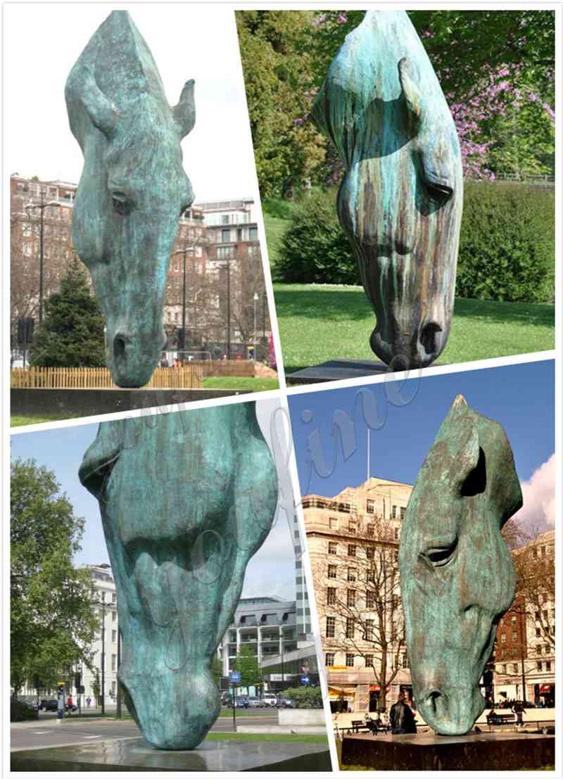 large bronze horse head-5