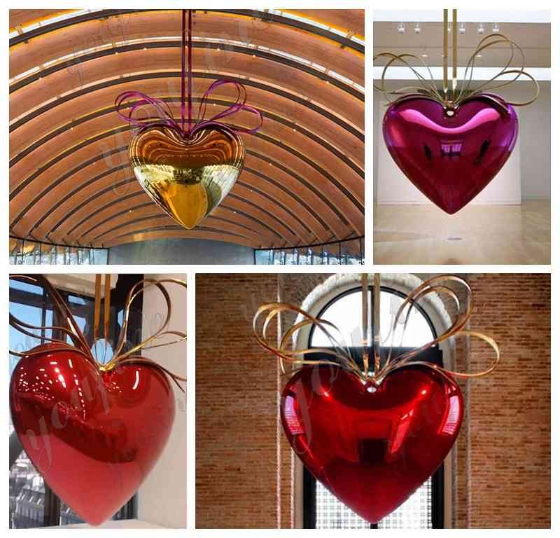 Jeff Koons hanging heart