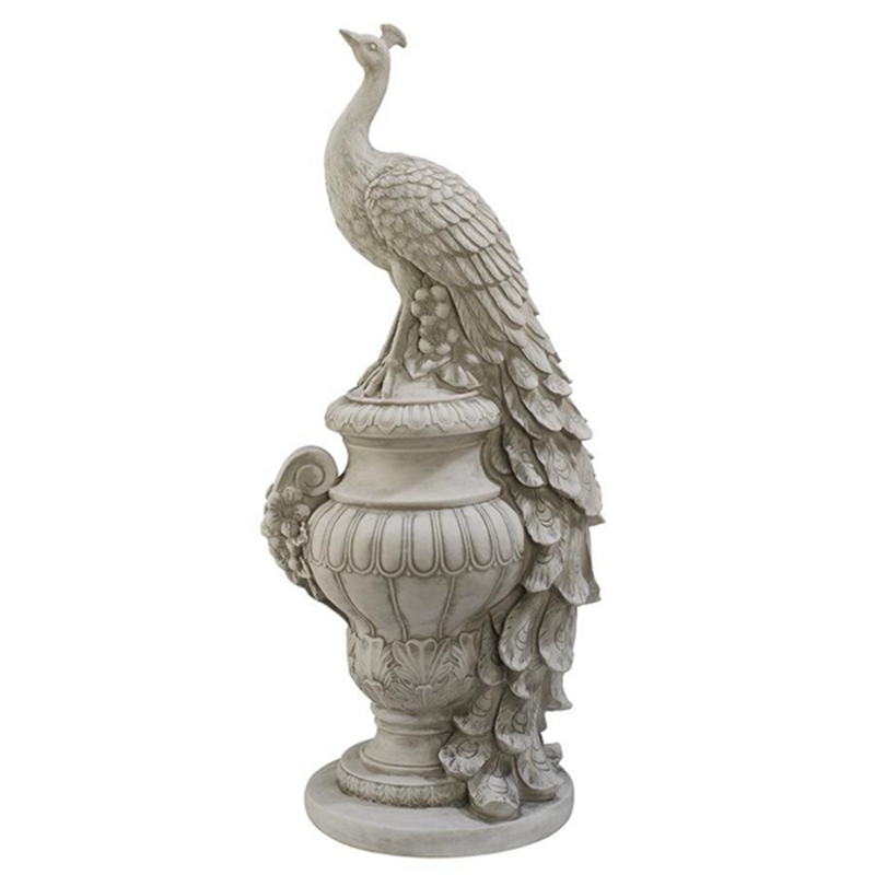 marble peacock statue