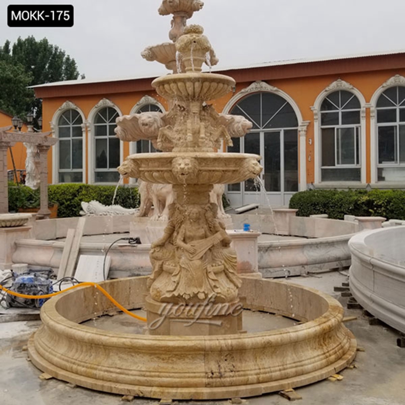 outdoor water fountain statues