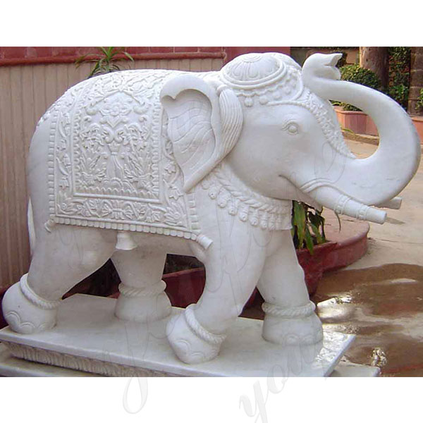 White-Marble-Elephant-Sculpture--Large-Marble-Elephant-Statue-2