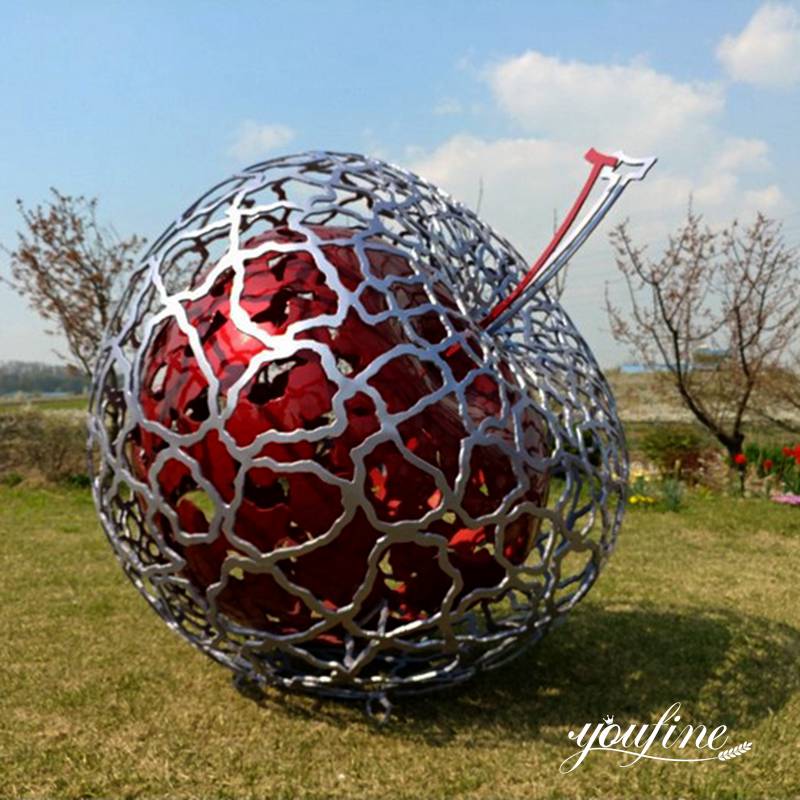 Large Red Cherry Sculpture -YouFine Sculpture (1)