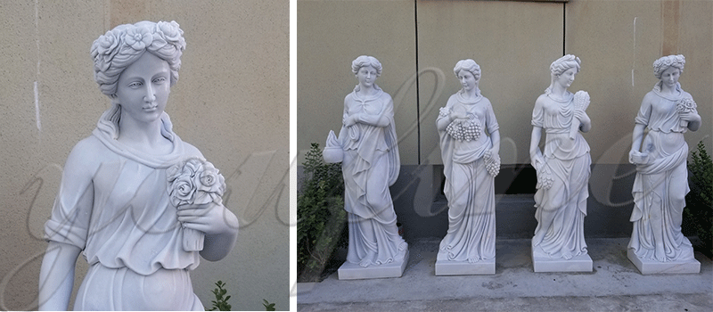 the four goddesses of the seasons statues for sale