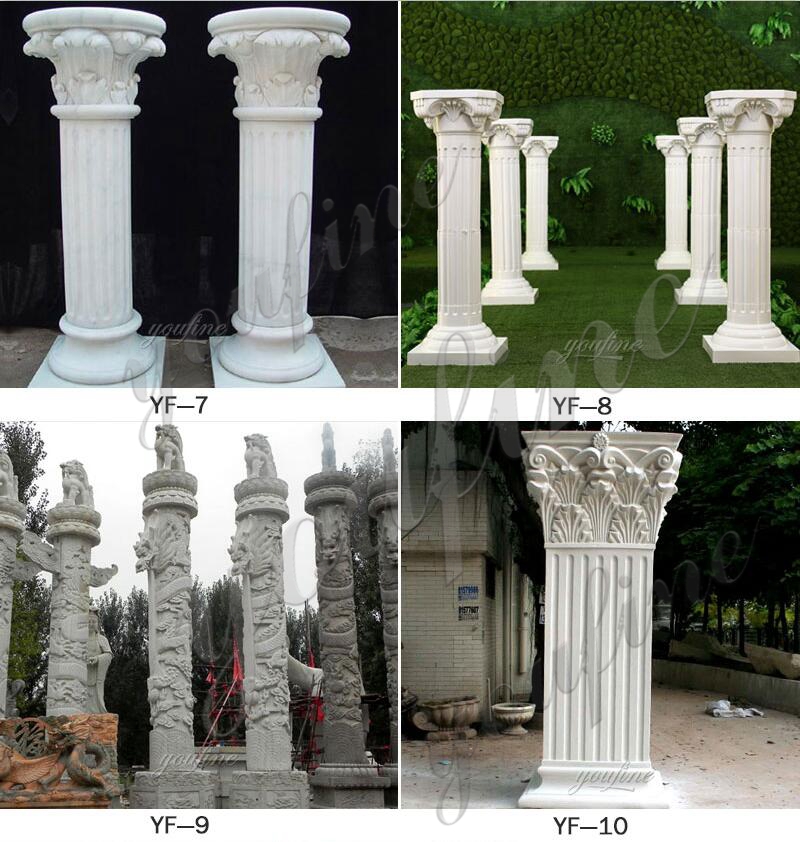 stone driveway entrance columns for sale