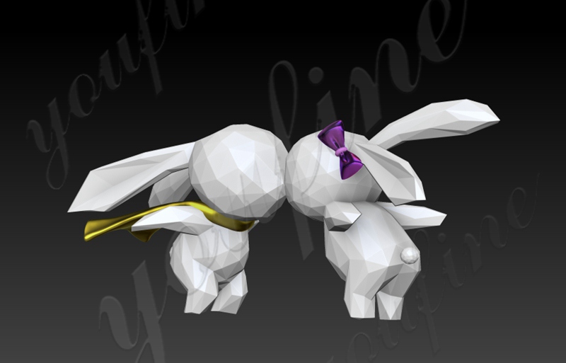 white rabbit sculpture-YouFine Sculpture (3)