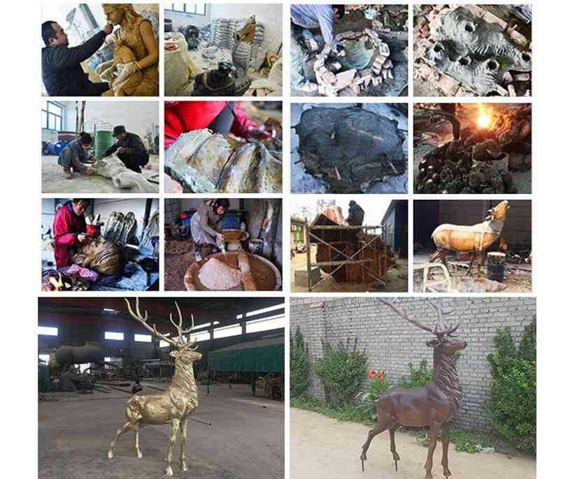 bronze statue working process-11