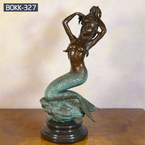 Buy bronze mermaid sculpture for outdoor garden decor
