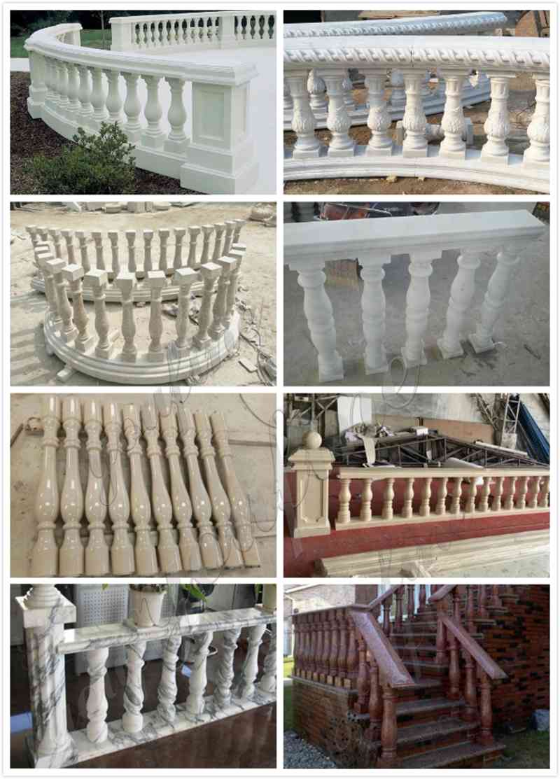 White marble balustrade