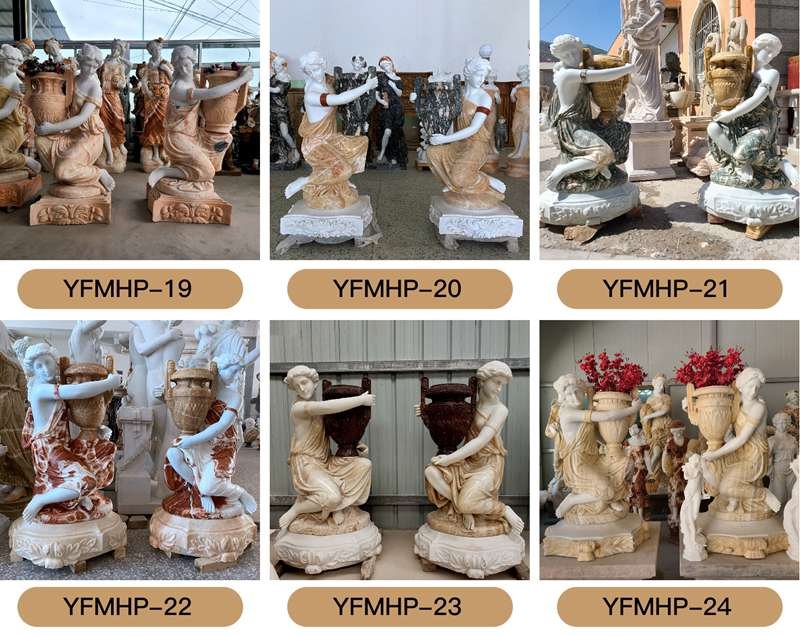 Marble Planter Pots- YouFine Sculpture (2)