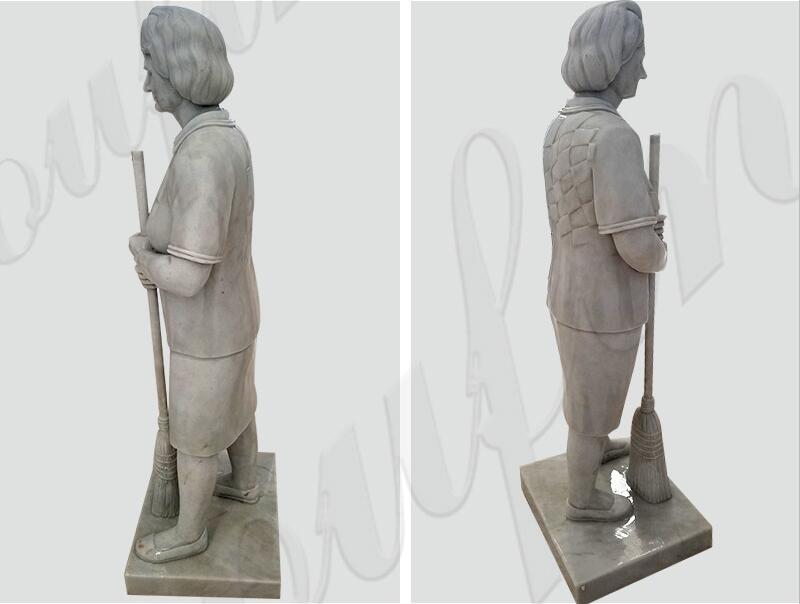 custom made a marble figure statue from a photo for our customer's mother with high quality