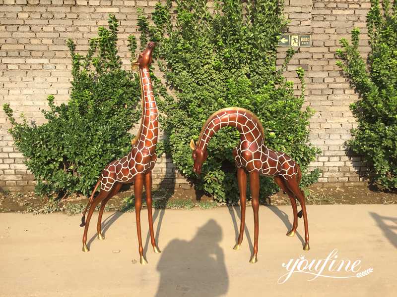 Bronze Giraffe Statue - YouFine Sculpture (2)