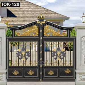 Wrought Iron Gate Ornaments for Hotel Garden IOK-120