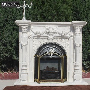  » Hot Sale Hand carved Marble Fireplace for Home Decor MOKK-488