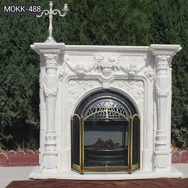 Hot Sale Hand carved Marble Fireplace for Home Decor MOKK-488