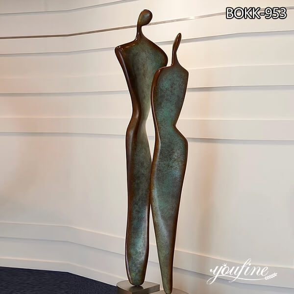 » Modern Bronze Sculpture Abstract Double Figure for Sale  BOKK-953 Featured Image