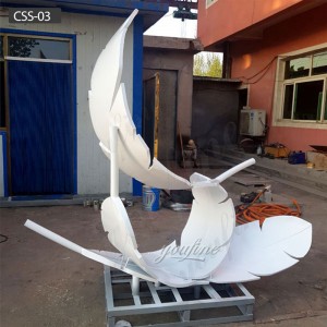 Feather Metal Sculpture outdoor modern metal sculpture CSS-03