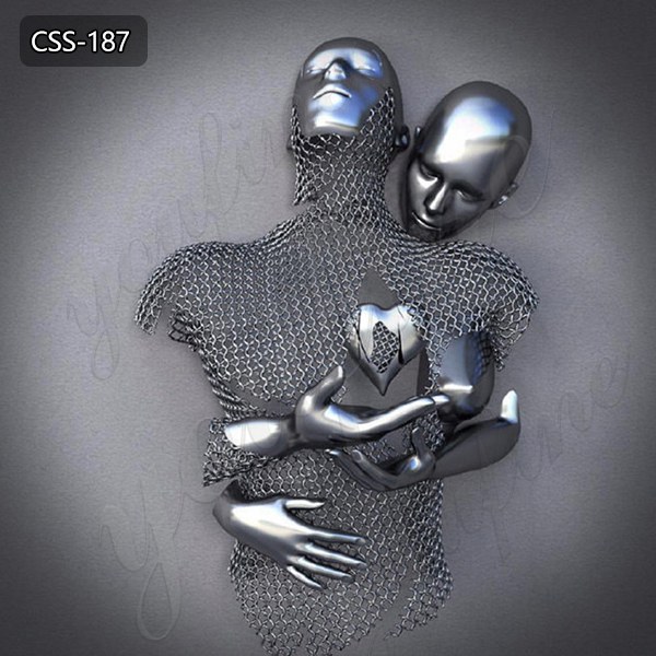  » Modern Metal Art Love Design Stainless Steel Human Body Wall Sculpture for Sale CSS-187 Featured Image