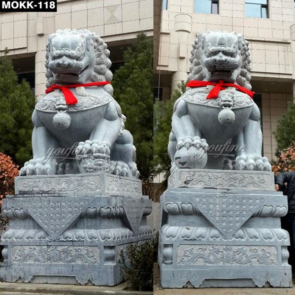 chinese lion garden statue