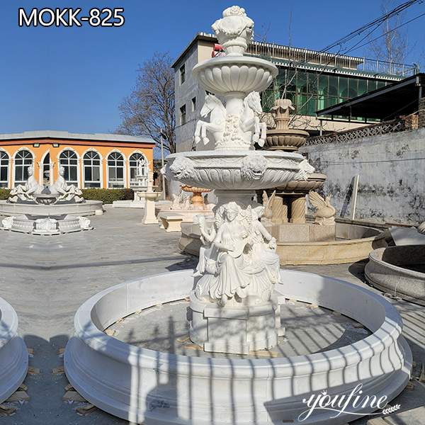  » Natural White Marble Water Fountain for Garden for Sale MOKK-825 Featured Image