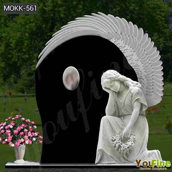  » Life Size Marble Angel Cemetery Statues with Customized Service  MOKK-561 Featured Image