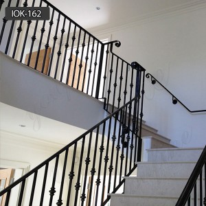  » Iron staircase railing cost wrought iron staircase railing designs IOK-162