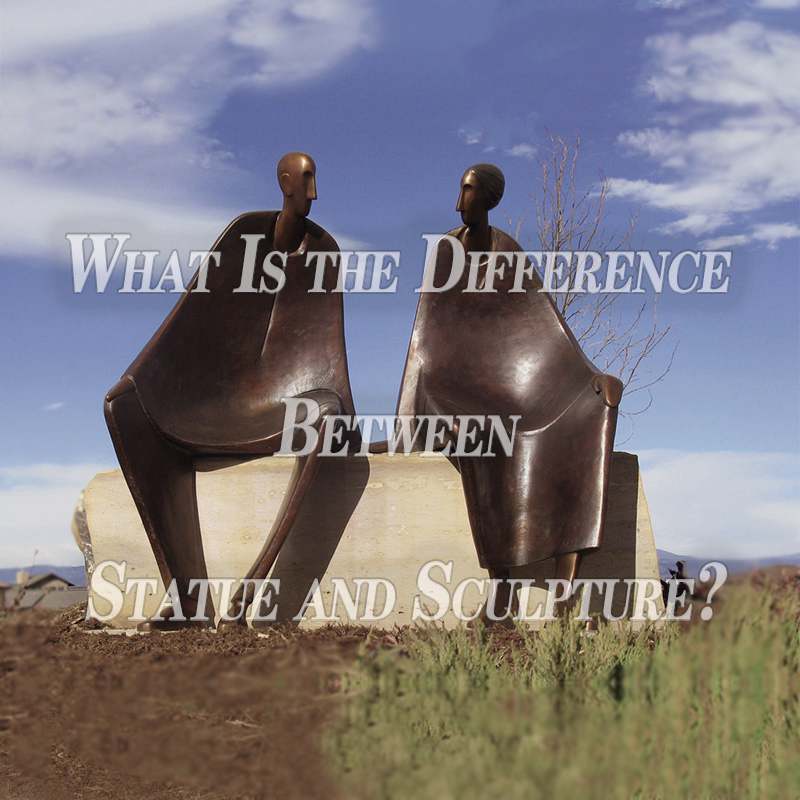 What is the difference between a statue and a sculpture?