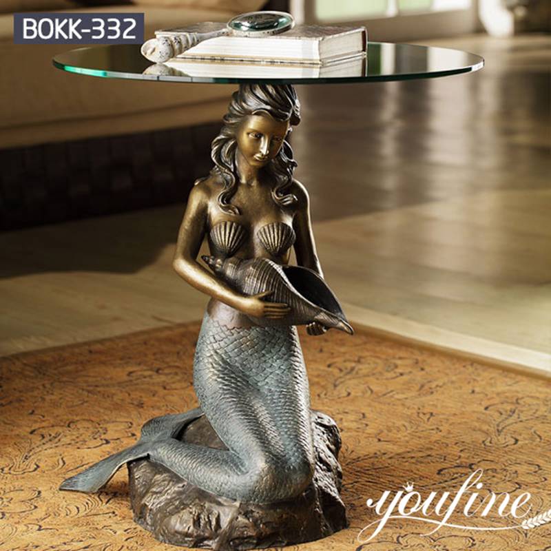  » Prime Quality Bronze Mermaid Coffee Table Factory Supply BOKK-332 Featured Image