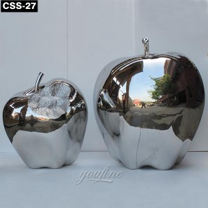  » Modern Decorative Metal Apple Sculpture CSS-27