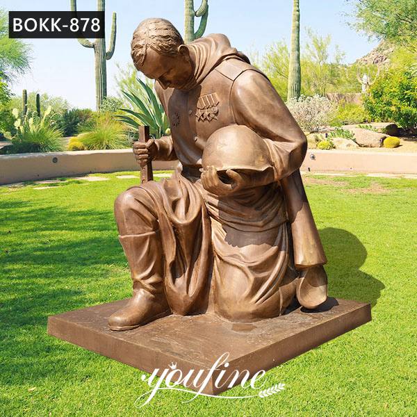 Life Size Military Memorial Bronze Soldier Statue for Sale BOKK-878