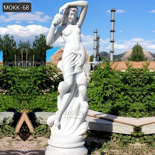 Beautiful hand carved white marble lady statue for sale MOKK-68
