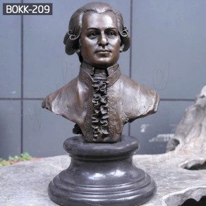 Cutom Bust Statue Bronze Bust Sculpture Custom Bust Sculpture of Musician Mozart BOKK-209