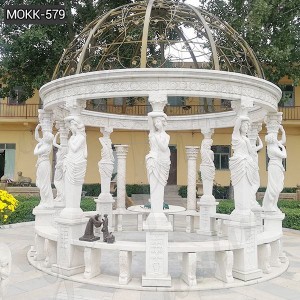  » Buy Large Marble Gazebo with Figure Statue for Garden Decor MOKK-579