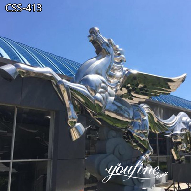 Outdoor Life Size Metal Horse Sculpture for Sale CSS-413