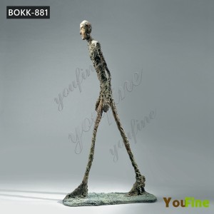Modern Yard Art Bronze Giacometti Walking Man Sculpture for Sale BOKK-881