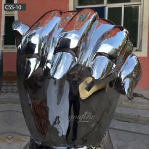 Hot Sale Mirror Polishing Stainless Steel Large Metal Sculptures for Sale CSS-10