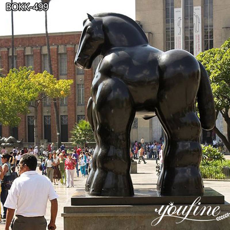 Fernando Botero Horse Sculpture Fat Street Art Supplier BOKK-499