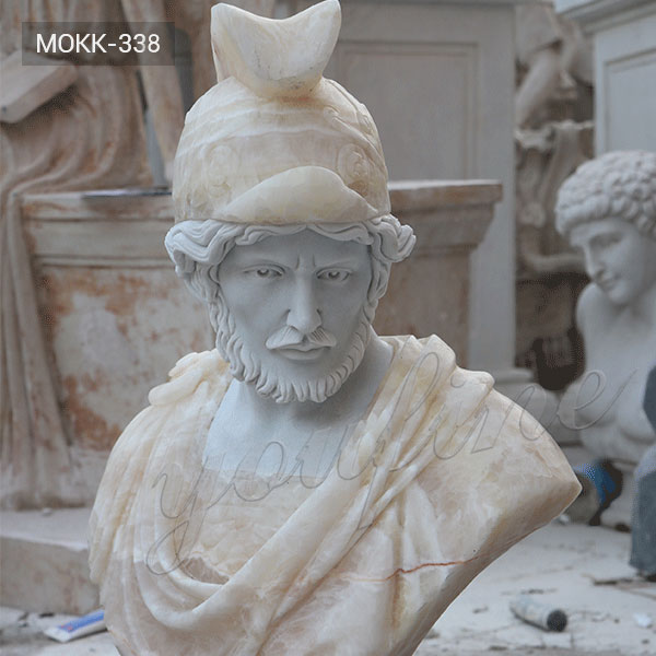 White and Beige Color Marble Busts for Sale MOKK-338