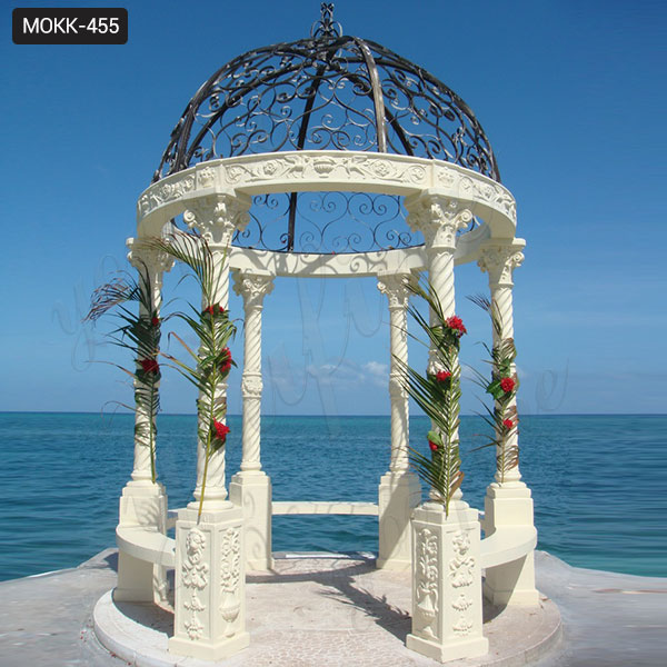 » Popular Marble Gazebos Designs with Column MOKK-455 Featured Image