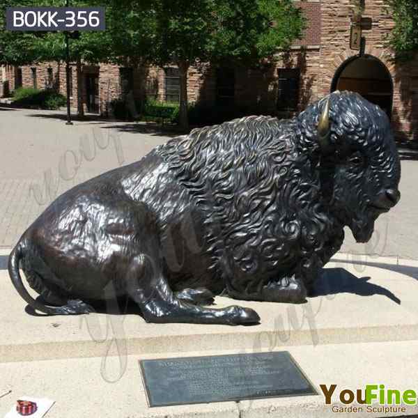  » Large Size Bronze Bison Sculpture Animal Decor for Sale BOKK-356 Featured Image
