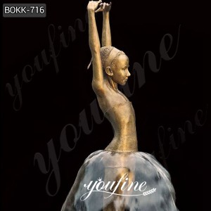  » Beautiful Bronze Ballet Girl Dancing Water Fountain Garden Decor for Sale BOKK-716